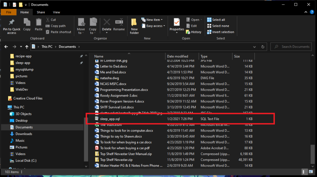 File explorer screenshot.
