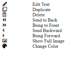 Right click menu without styling.