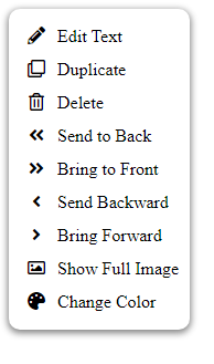 Right click menu.